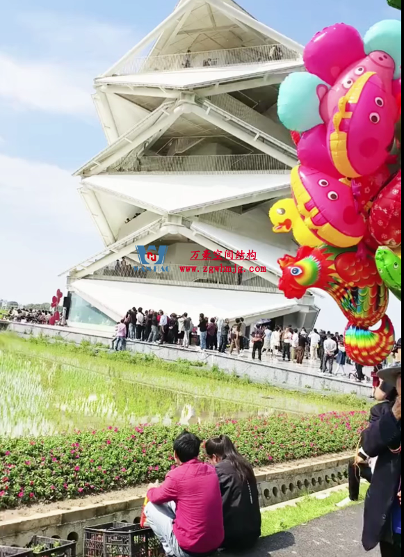 這個(gè)PTFE膜結(jié)構(gòu)景觀建筑火啦！