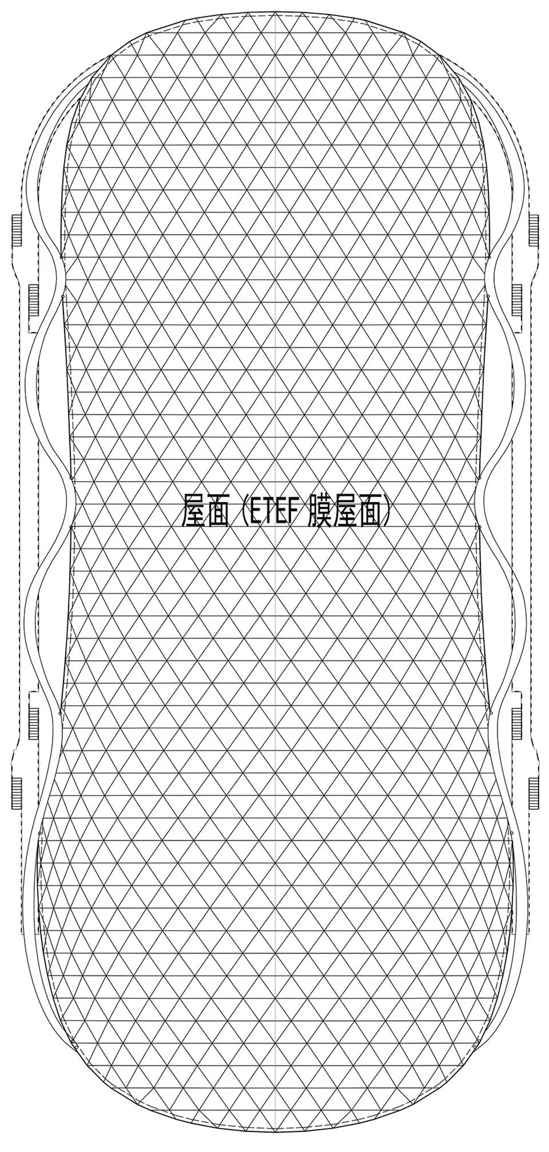 帆影碧波|風雨操場上的ETFE膜結(jié)構穹頂