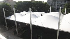 上海閔行中學籃球場膜結(jié)構(gòu)項目完工
