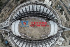 援建柬埔寨體育場(chǎng) 索網(wǎng)張拉圓滿(mǎn)完成
