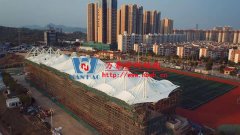 張拉膜結(jié)構(gòu)看臺的膜材如何選擇？張拉膜結(jié)構(gòu)看臺怎么維護保養(yǎng)？